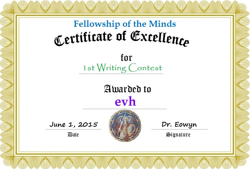 First Place Certificate Template