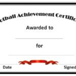 Football Certificate Template