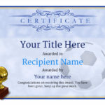 Football Certificate Template