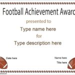 Football Certificate Template
