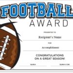 Football Certificate Template