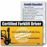 Forklift Certification Card Template