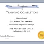 Free Certificate Of Completion Template Word