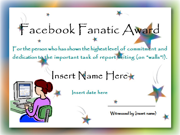 Free Funny Award Certificate Templates For Word