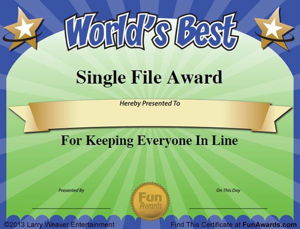 Free Funny Certificate Templates For Word