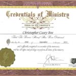 Free Ordination Certificate Template