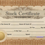 Free Stock Certificate Template Download