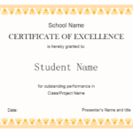 Free Student Certificate Templates