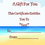 Free Travel Gift Certificate Template