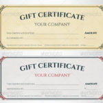 Gift Certificate Template Photoshop