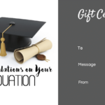 Graduation Gift Certificate Template Free