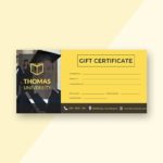 Graduation Gift Certificate Template Free