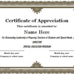Gratitude Certificate Template