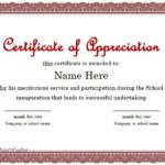 Gratitude Certificate Template