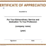 Gratitude Certificate Template