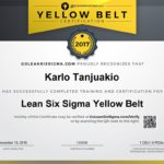 Green Belt Certificate Template