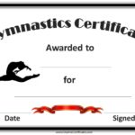 Gymnastics Certificate Template