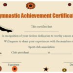 Gymnastics Certificate Template