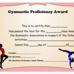 Gymnastics Certificate Template