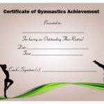 Gymnastics Certificate Template