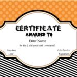 Halloween Certificate Template