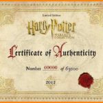 Harry Potter Certificate Template