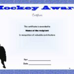 Hockey Certificate Templates