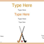 Hockey Certificate Templates