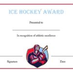 Hockey Certificate Templates