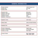 Home Inspection Report Template Free