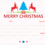 Homemade Christmas Gift Certificates Templates
