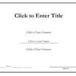 Homemade Gift Certificate Template