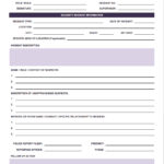 Incident Report Log Template