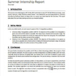 Introduction Template For Report