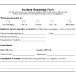 Itil Incident Report Form Template