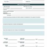 Itil Incident Report Form Template