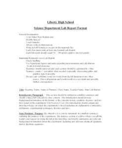 Lab Report Template Middle School (4) - TEMPLATES EXAMPLE | TEMPLATES ...
