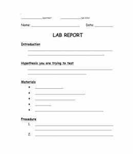Lab Report Template Middle School (6) - TEMPLATES EXAMPLE | TEMPLATES ...