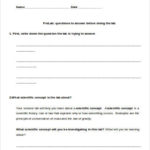 Lab Report Template Middle School