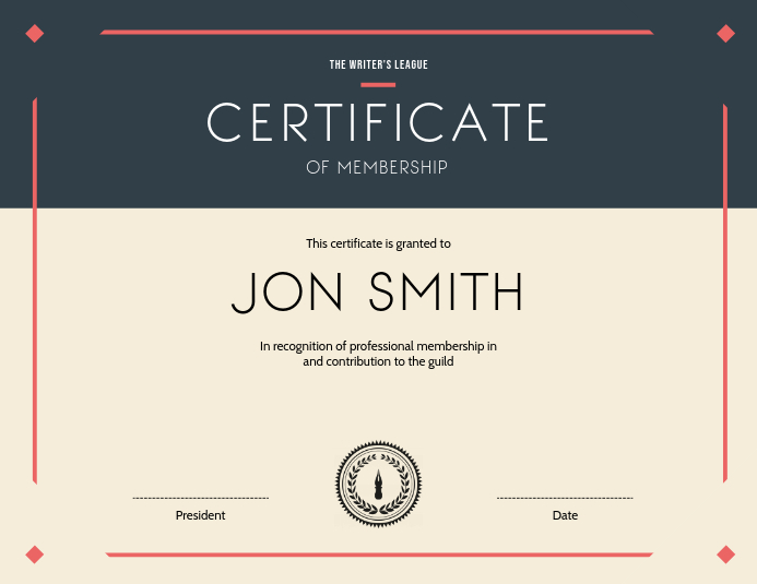 Landscape Certificate Templates