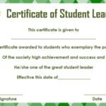 Leadership Award Certificate Template