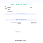 Marketing Weekly Report Template