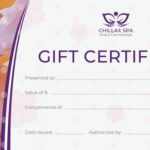 Massage Gift Certificate Template Free Download