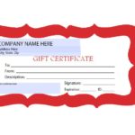 Massage Gift Certificate Template Free Download