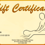 Massage Gift Certificate Template Free Download