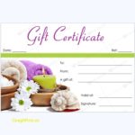 Massage Gift Certificate Template Free Download