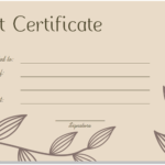 Massage Gift Certificate Template Free Printable