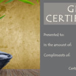 Massage Gift Certificate Template Free Printable