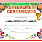 Math Certificate Template