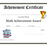 Math Certificate Template